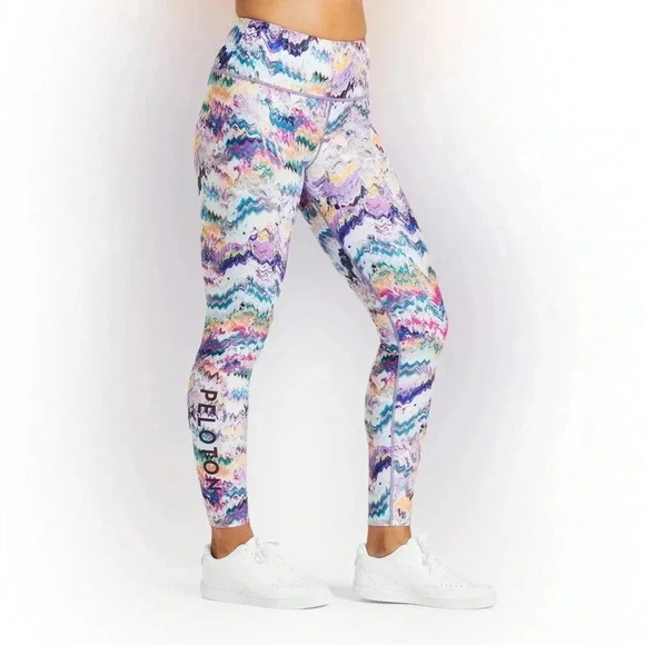 Peloton Leggings Purple River Rock High Waist Leggings Multicolored Size Small - Picture 2 of 9
